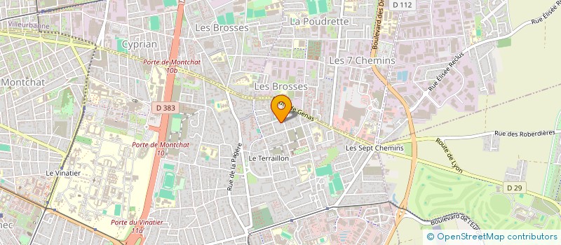 localisation de l'entreprise MONSIEUR ABDELHAFID BENISSAAD à BRON