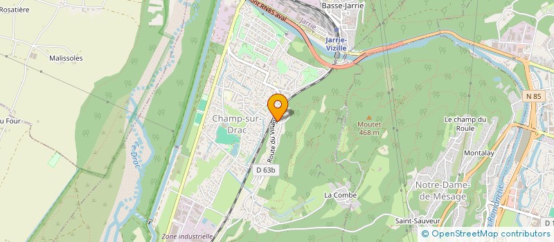 localisation de l'entreprise MONSIEUR ABDELHAFID BOUTELDJ  CHAMP-SUR-DRAC