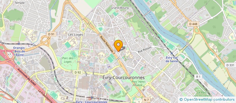 localisation de l'entreprise MONSIEUR ABDELHAFID EL AKROUCH  EVRY-COURCOURONNES