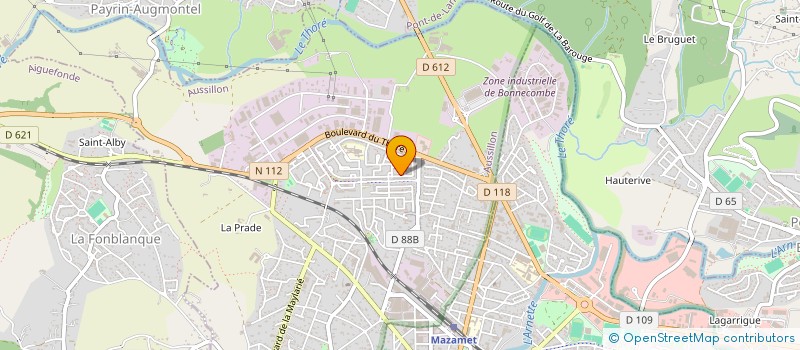 localisation de l'entreprise MONSIEUR ABDELHAFID EL BAROUDI  AUSSILLON