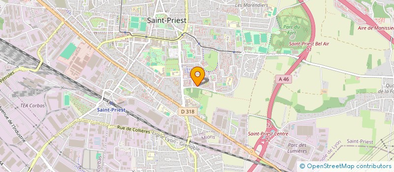 localisation de l'entreprise MONSIEUR ABDELHAFID HAMMOU  SAINT-PRIEST