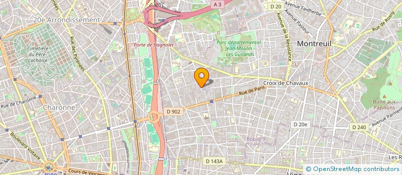 localisation de l'entreprise MONSIEUR ABDELHAFID LEDRA à BAGNOLET