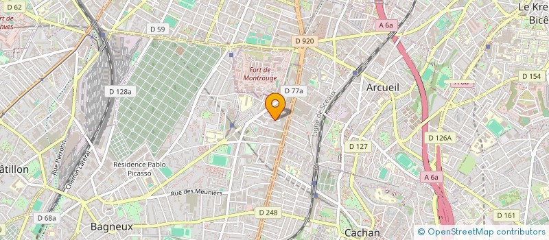 localisation de l'entreprise MONSIEUR ABDELHAFID MEZHOUD  MALAKOFF