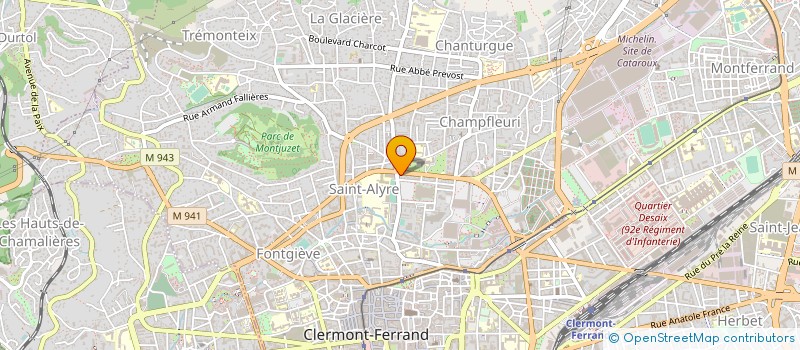 localisation de l'entreprise MONSIEUR ABDELHAFID OUANSSI  CLERMONT-FERRAND