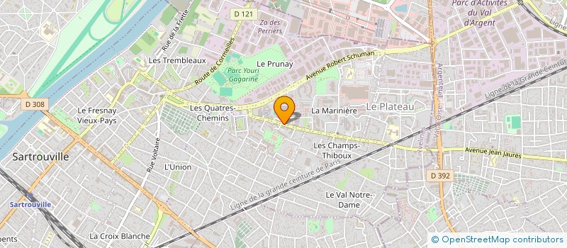 localisation de l'entreprise MONSIEUR ABDELHAFID SENOUSSAOUI à SARTROUVILLE
