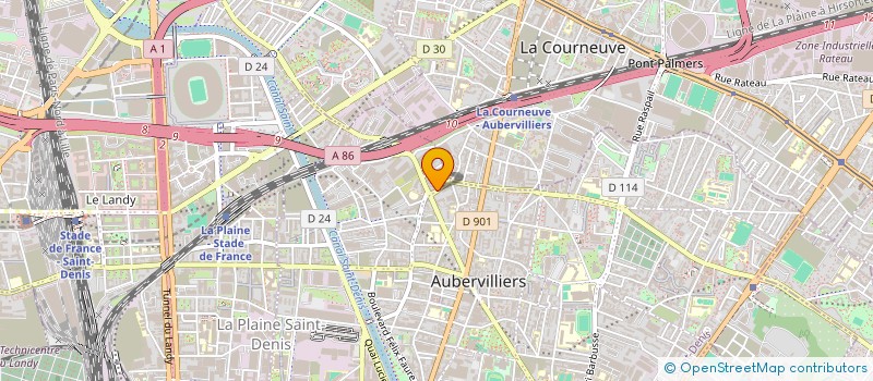 localisation de l'entreprise MONSIEUR ABDELHAFID ZALEGH  AUBERVILLIERS