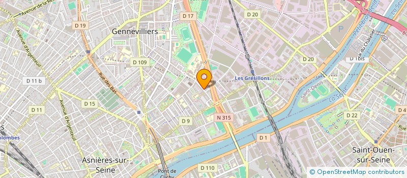 localisation de l'entreprise MONSIEUR ABDELHAK ASSERRAR à GENNEVILLIERS