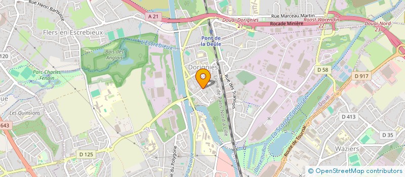 localisation de l'entreprise MONSIEUR ABDELHAK AZARROUY à DOUAI