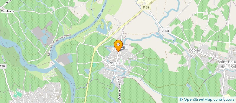 localisation de l'entreprise MONSIEUR ABDELHAK BAHA  POUZOLS