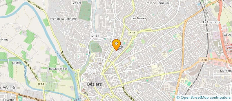 localisation de l'entreprise MONSIEUR ABDELHAK BEN MOUSSA à BEZIERS