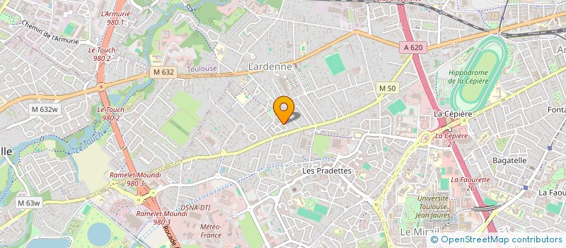 localisation de l'entreprise MONSIEUR ABDELHAK BENDOUBA  TOULOUSE