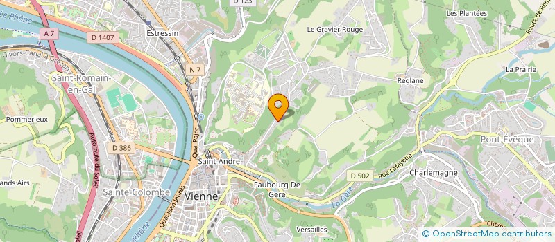 localisation de l'entreprise MONSIEUR ABDELHAK BOUSSAHA  VIENNE