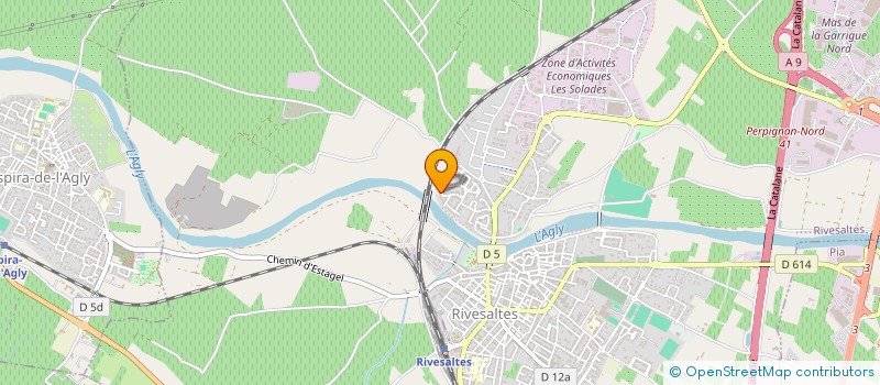 localisation de l'entreprise MONSIEUR ABDELHAK BRIKAT  RIVESALTES