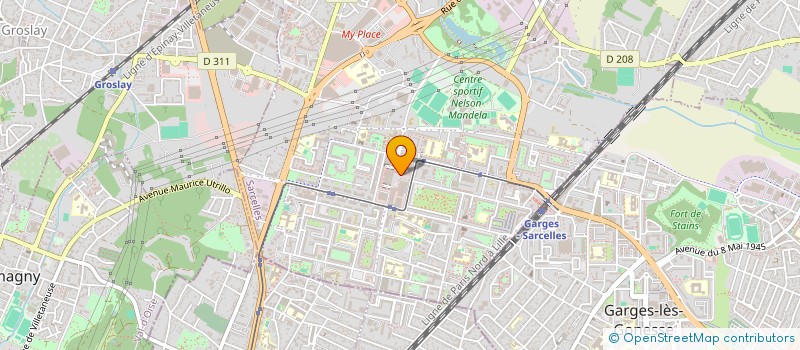 localisation de l'entreprise MONSIEUR ABDELHAK CHEURFA  SARCELLES