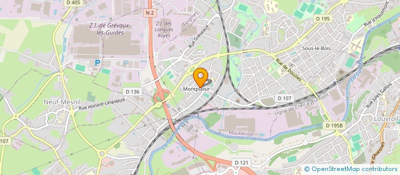 localisation de l'entreprise MONSIEUR ABDELHAK DAMI  MAUBEUGE