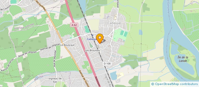 localisation de l'entreprise MONSIEUR ABDELHAK EL-JELD  CADAUJAC