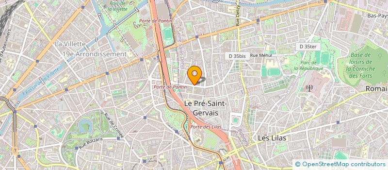 localisation de l'entreprise MONSIEUR ABDELHAK GUERROUDJ  LE PRE-SAINT-GERVAIS
