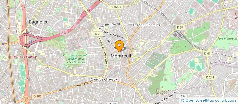 localisation de l'entreprise MONSIEUR ABDELHAK HAMAMI à MONTREUIL