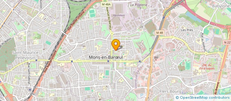 localisation de l'entreprise MONSIEUR ABDELHAK HANNUN  MONS-EN-BARUL