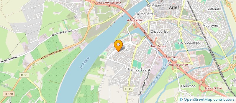 localisation de l'entreprise MONSIEUR ABDELHAK KADDOURI  ARLES