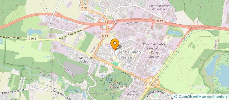 localisation de l'entreprise MONSIEUR ABDELHAK KADJOUTI  ELANCOURT