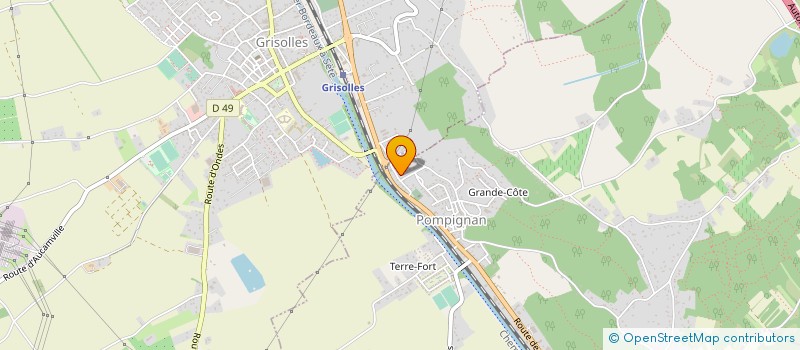 localisation de l'entreprise MONSIEUR ABDELHAK KHABBA  POMPIGNAN