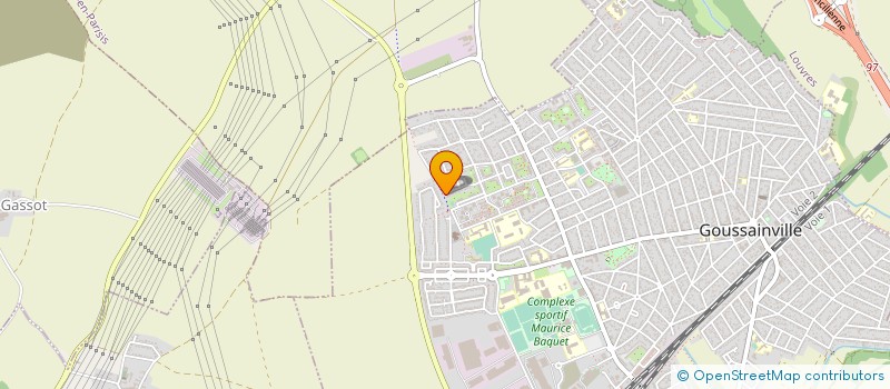 localisation de l'entreprise MONSIEUR ABDELHAK KOUT  GOUSSAINVILLE