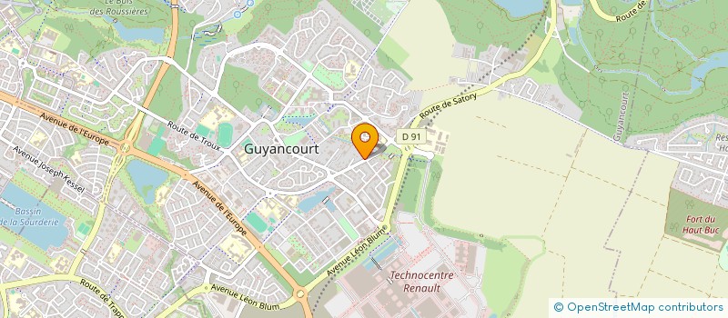 localisation de l'entreprise MONSIEUR ABDELHAK LHASBELLAOUI  GUYANCOURT