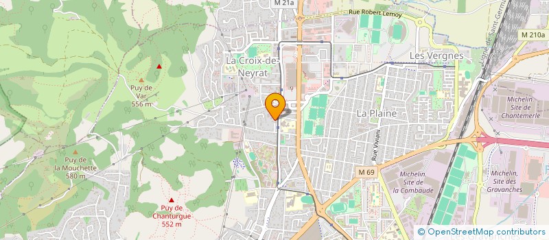 localisation de l'entreprise MONSIEUR ABDELHAK MARCHICH  CLERMONT-FERRAND