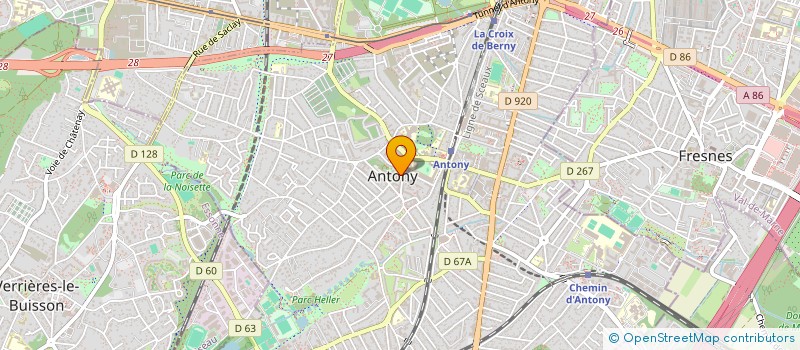 localisation de l'entreprise MONSIEUR ABDELHAK MOHABEDDINE à ANTONY