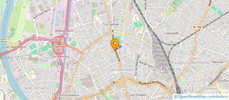 localisation de l'entreprise MONSIEUR ABDELHAK OUALI à TOULOUSE