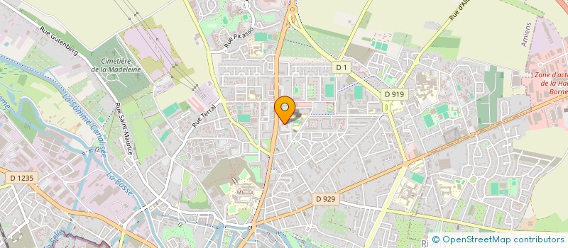 localisation de l'entreprise MONSIEUR ABDELHAK OUCHIBA  AMIENS