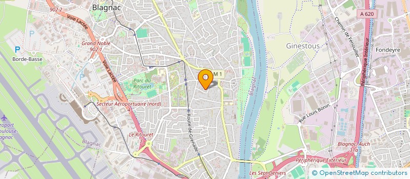 localisation de l'entreprise MONSIEUR ABDELHAK RABAH  BLAGNAC