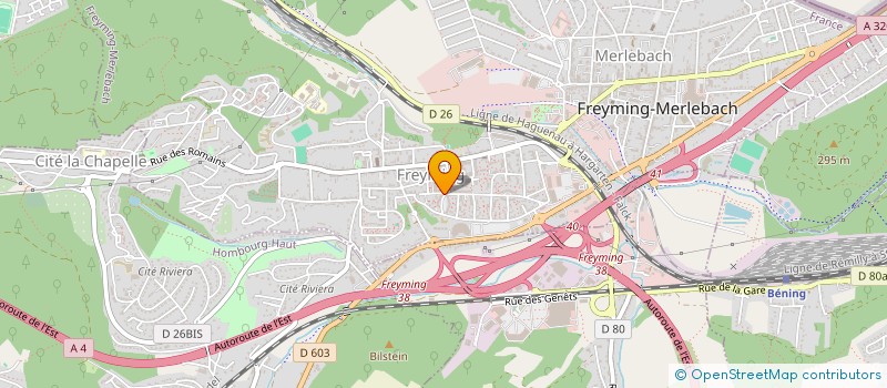 localisation de l'entreprise MONSIEUR ABDELHAK RAZIKI  FREYMING-MERLEBACH