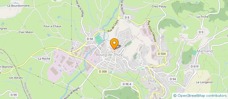 localisation de l'entreprise MONSIEUR ABDELHAK REZZIG  THIZY-LES-BOURGS