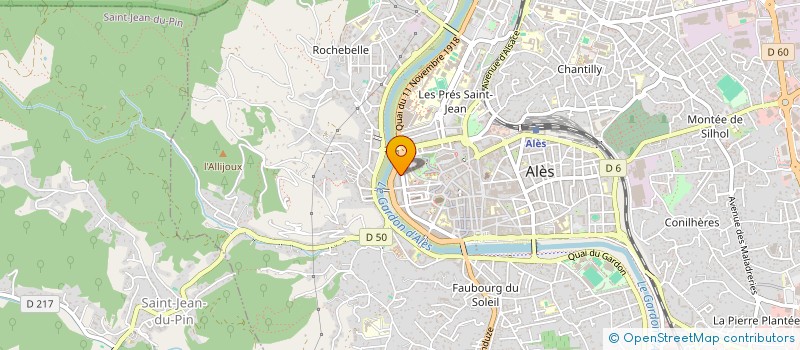 localisation de l'entreprise MONSIEUR ABDELHAK ROUANE  ALES