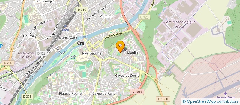 localisation de l'entreprise MONSIEUR ABDELHAK SACI  CREIL