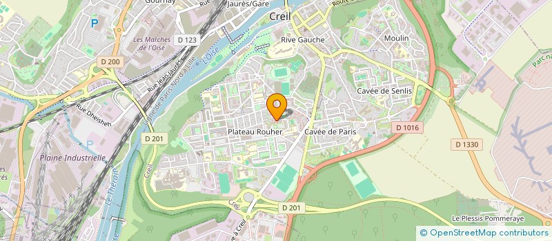 localisation de l'entreprise MONSIEUR ABDELHAK SALIH  CREIL