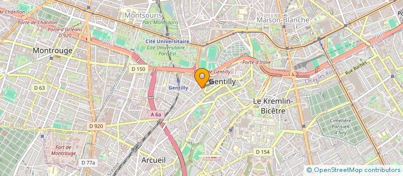 localisation de l'entreprise MONSIEUR ABDELHAK ZEBBOUDJ  GENTILLY