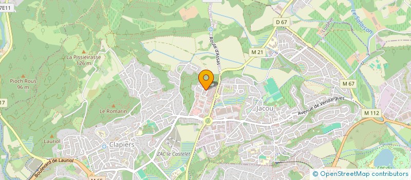 localisation de l'entreprise MONSIEUR ABDELHAK ZERBANE  CLAPIERS