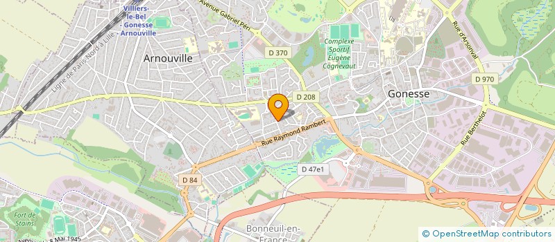 localisation de l'entreprise MONSIEUR ABDELHAKIM AMAROUCHE à GONESSE