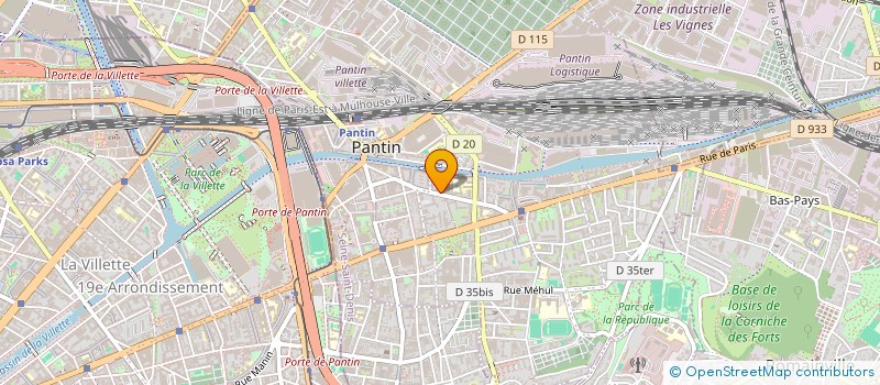 localisation de l'entreprise MONSIEUR ABDELHAKIM BEN ZAIDA à PANTIN