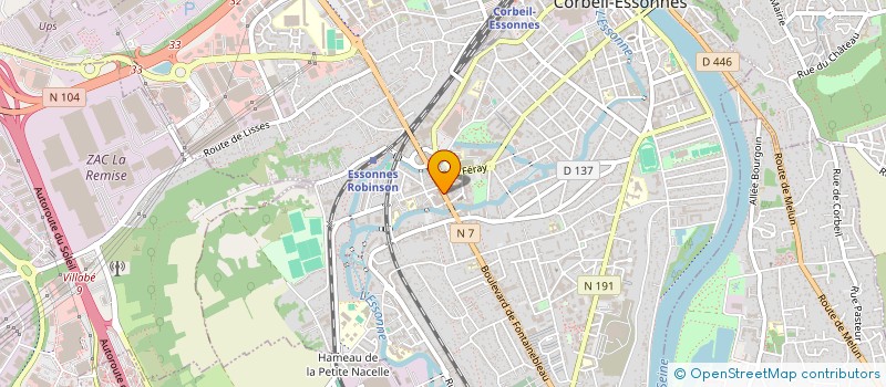 localisation de l'entreprise MONSIEUR ABDELHAKIM BENKHELFALLAH  CORBEIL-ESSONNES