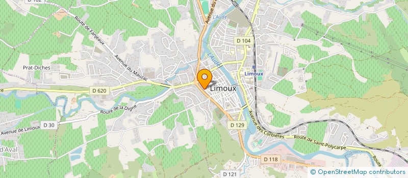 localisation de l'entreprise MONSIEUR ABDELHAKIM BENSENNAA  LIMOUX