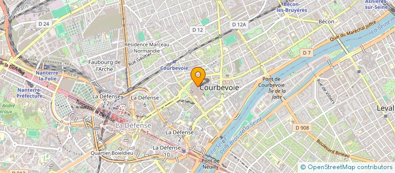 localisation de l'entreprise MONSIEUR ABDELHAKIM BERBOU CHA à COURBEVOIE