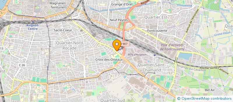 localisation de l'entreprise MONSIEUR ABDELHAKIM BOUAKBA  AVIGNON