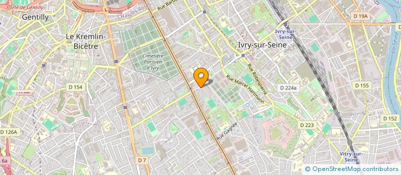 localisation de l'entreprise MONSIEUR ABDELHAKIM BOUCHELAGHEM  IVRY-SUR-SEINE