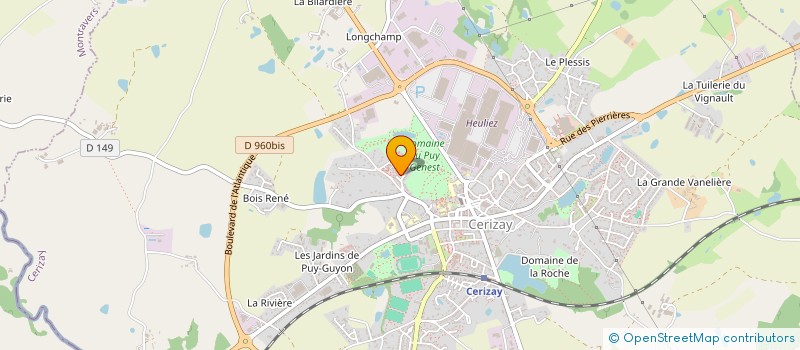 localisation de l'entreprise MONSIEUR ABDELHAKIM BOUDEKHANE  CERIZAY