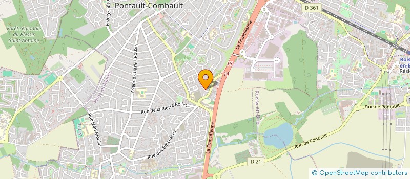 localisation de l'entreprise MONSIEUR ABDELHAKIM BOUFALGHA  PONTAULT-COMBAULT