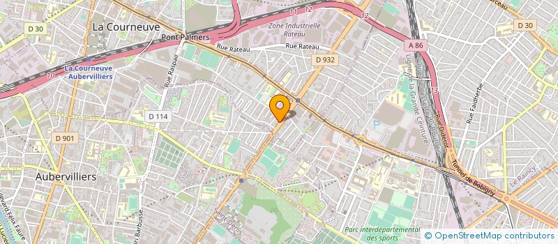 localisation de l'entreprise MONSIEUR ABDELHAKIM BOUGUENNA à LA COURNEUVE